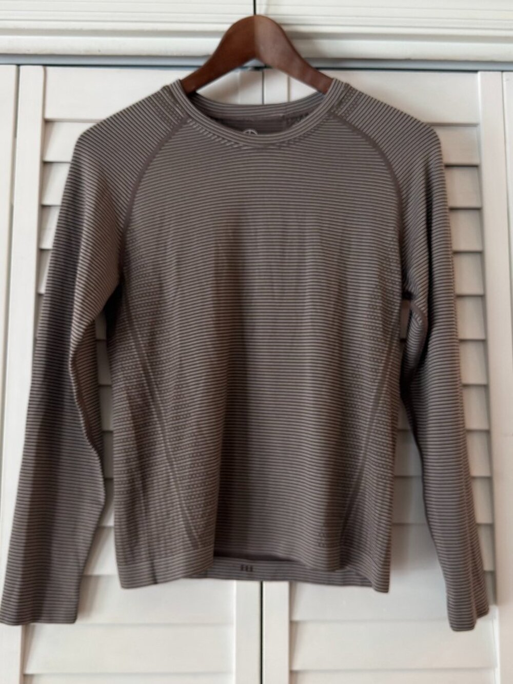 Move Theology Long Sleeve - Brown Stripe - Size M